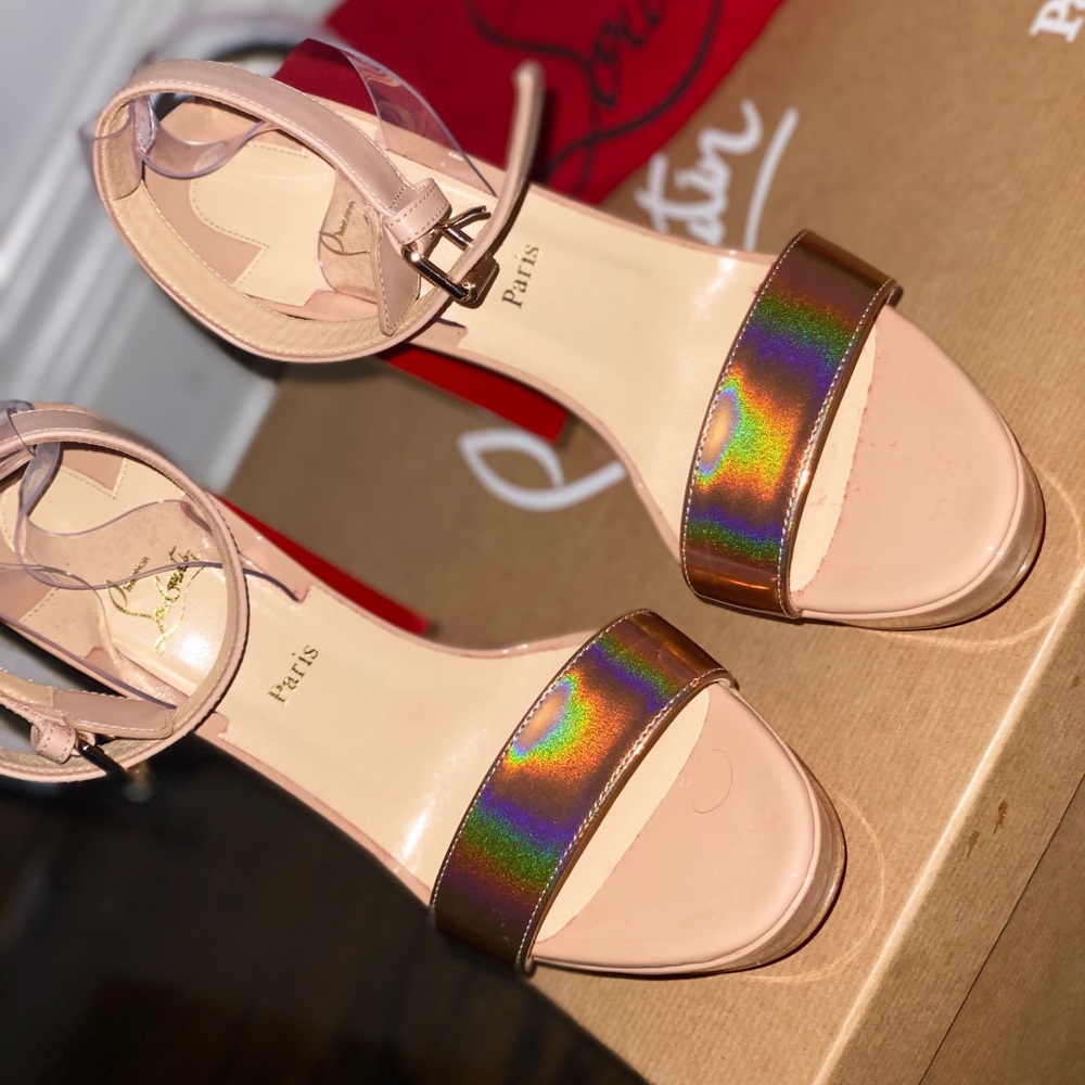 CHRISTIAN LOUBOUTIN - cherry 140 Sandals. size 38